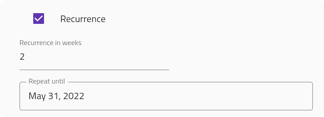 Schedule-visits-reccurance