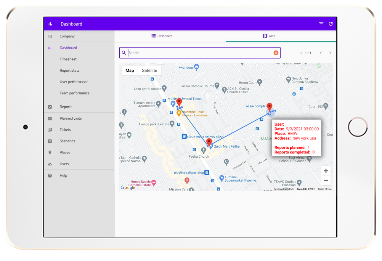 Schedule-visits-routes